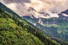 Kalispell: mountains, Glacier National Park, trees