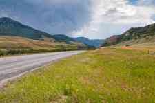 Kalispell: road, hills, Landscape