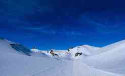 Kalispell: snow, blue sky, Glacier